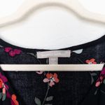 Woman Within  Womens‎ Blouse Size 2X Black Floral Long Sleeve Boh Casual Fall Photo 3