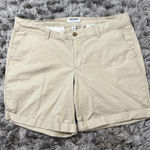 Old Navy  Chino Shorts Women 16 High Rise Khaki Outdoor‎ Casual Nautical Preppy Photo 0