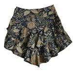 Mother The Ruffle Floral Mini Skirt 25 Women’s The Accidental Florist Blue Photo 2
