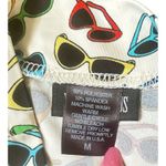 Retrolicious ModCloth Cat Eye Sunglasses Ruched Scarf Dress Made in USA Sz Med White Photo 4