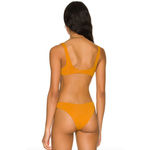 HAIGHT Juliana Tumeric Yellow Triangle Bikini Top Size M Photo 1