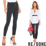 RE/DONE  Originals High Rise Ankle Crop in Faded Black Photo 11