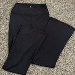 90 Degrees by Reflex Black Crossover Flare Leggings Photo 0