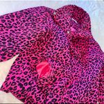 BUDDY LOVE Womens Puffer Leopard Cheetah Pink Coat Jacket size Medium Photo 4