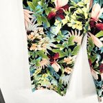 Avenue  Plus Size 24 Capri Pants Tropical Print‎ Green Floral High Rise 1523 Photo 2
