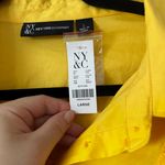 New York And Company button down ruffles dress Size Large Photo 5