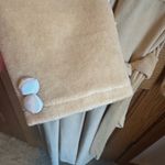 Vanna White Vintage Velour Robe Gold Satin Trim Size Large Monogram V Pocket Photo 4