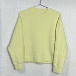 Vince Women's Light Yellow Crew Neck Sweater Photo 2