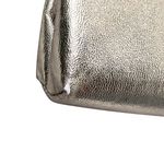 Vintage Gold Clutch‎ Prom Purse Pocketbook 10" Kiss Lock Chain Strap Satin Glam Photo 10