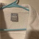 Aritzia TNA Cozy Fleece Boyfriend Shacket White Size XL Photo 1