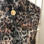 COOGI  Faux fur vest  leather trim Photo 4