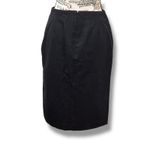 Ralph Lauren  Black Label Size 8 Gray Wool Suede Trim Pencil Skirt Classic USA Photo 5