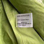 Gallery  Lime Green Checkered Women's Pea Coat Photo 7