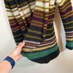 Wooden Ships ✨  Striped Open Front Cardigan Wool Mohair Multicolor Women S/M Photo 6