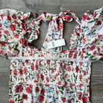 Anthropologie NEW By Mark D. Sikes Smocked Puff-Sleeve Dress Floral Photo 13