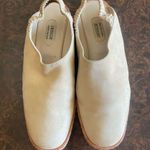 Jean Paul Barriol Suede Sling Back Loafers in Off White Photo 3