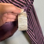 Free People Ophelia Corset Button Down Cropped Purple Stripe Size Small Grunge Photo 9