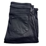 L'Agence L´AGENCE Mid Rise Coated Skinny Jeans Black Size 26 Split Ankle Photo 13