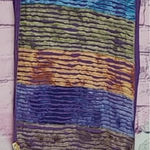 VINTAGE KARMA CIRCLE USA MADE IN NEPAL BOHEMIAN COLORFUL KNIT INFINITY SCARF Blue Photo 0