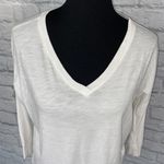 Gap vneck Longsleeve batwing top white sz S women Photo 2