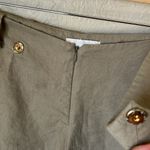 Anthropologie  beige linen utility mini skort Photo 9