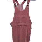 Frank & Oak Overall Corduroy Dress Womens Small Y2K Alternate Preppy Academia Pink Photo 0