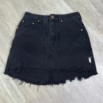 One Teaspoon  Fox Black 2020 High wasted mini denim skirt size 26 Photo 1