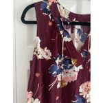 Old Navy Womens Large Burgundy Floral Sleeveless Mini Dress Dark Academia Photo 2