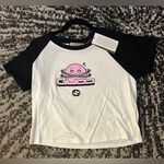 Gucci  Interlocking G Pink Planet cotton T-shirt Crop Top Size XL Photo 3