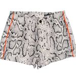 Pam & Gela Snake Print Shorts Lace Up Back Cotton Blend Women’s Size 25 Photo 0