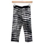 Nike  Pro Black White Cropped Leggings Sz S Photo 3