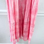 Love Shack Fancy NWT cotton Edie maxi dress in island pink hand dye size medium Photo 3