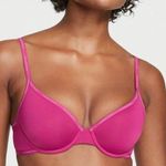 Victoria's Secret T-Shirt Lightly Lined Demi Bra Hot Pink Size 38DD E85 Photo 0