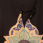 Black BOHEMIAN/Tribal print short sleeve maxi dress size small 0 Photo 1