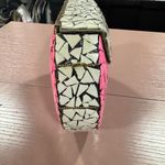 NEW Ramla Beverly Hills Pink/White Mosaic Handcrafted Handbag In Morocco Pink Photo 2