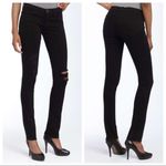 J Brand Black Low Rise Pencil Leg Torn Distressed Jett Jeans 28 Photo 1