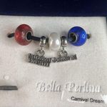 Bella Perlina Carnival Cruise Dream Ship Charms Whale Tail Original Box RARE Silver Photo 0
