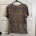 We The Free  Free People Snake Print Short Sleeve Oversized Tee Size XS Photo 4