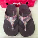 Alegria  BY PG LITE‎ 37 6.5-7 FLORAL PURPLE SANDAL WITH KEYCHAIN NEW IN BOX Photo 1