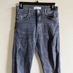 ZARA ‎ WOMEN PREMIUM DENIM COLLECTION DISTRESSED GRAY SIZE 6 JEANS STRETCHY Photo 1