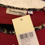 Southern Stitch NWT  leopard burgundy top oh deer Photo 2