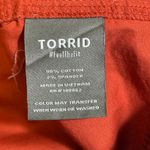 Torrid NWT Poplin Collarless Bolero Jacket Women's 5X Red Cotton Button Front Photo 6
