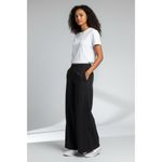 Uniqlo NEW  Women Black Snap-Side Pants 27 W Casual Wide Leg Side Button Trousers Photo 1