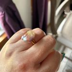 Gold Baroque Freshwater pearl ring Multiple Photo 7