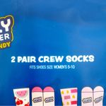Jolly Rancher Candy Crew Socks Womens Gift Set Cherry Watermelon Light Pink Red Photo 3