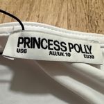 Princess Polly  | NWD White Ruched Dunford Long Sleeve Bodycon Cropped Top, 6 Photo 6