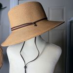 Furtalk paper straw Tan Hat with Brown Band new no tags Photo 1