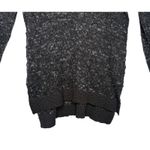 Free People Jeepster Honeycomb Sweater Womens M Gray Nubby Knit Hi Low Hem Photo 6