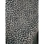 Michael Kors Black White Leopard Print Slim Fit Ankle Pants Size L Photo 6