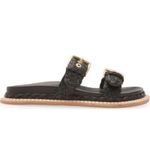 Ulla Johnson ‎ Kiera Raffia Slide in Black- New Photo 1